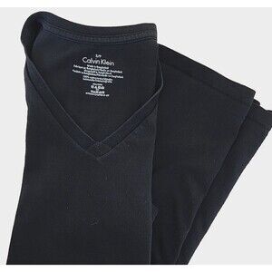 Calvin Klein Men's Classic Black V Neck Pullover Shirt, Size Small (S)